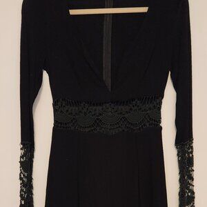 Mahina black lace romper